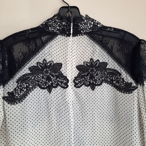 The Kooples polka dots & lace blouse - Picture 6 of 12